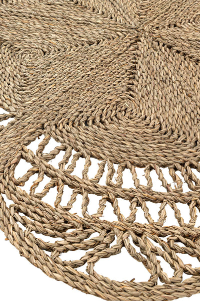 Meander Natural El Yapımı Deniz Sazı Halı 8885