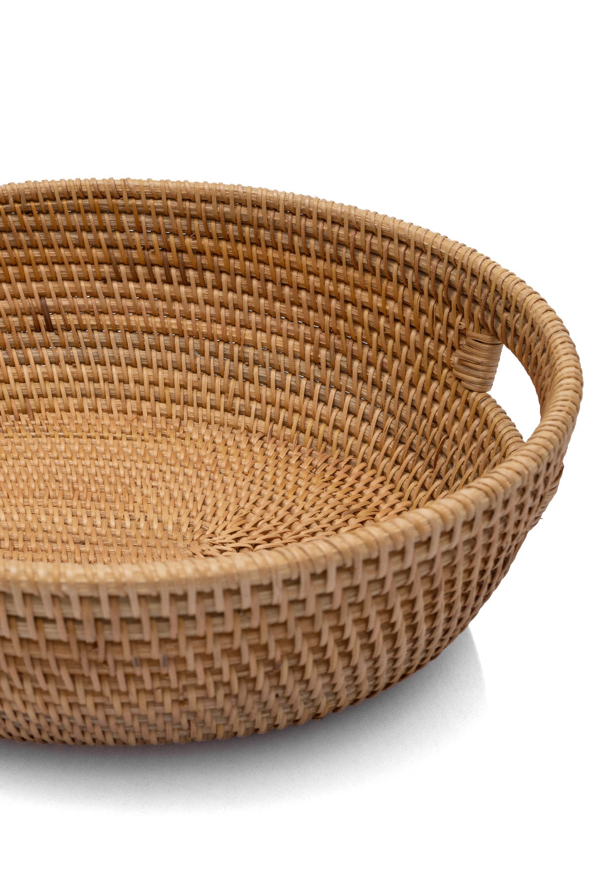 Meander El Yapımı Rattan Kulplu Dekoratif Düzenleyici 32cm 8976