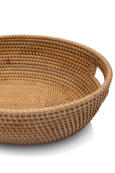 Meander El Yapımı Rattan Kulplu Dekoratif Düzenleyici 32cm 8976