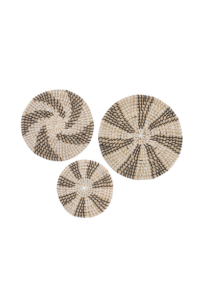 Meander El Yapımı Siyah Desenli Duvar Dekoru 30cm 8908