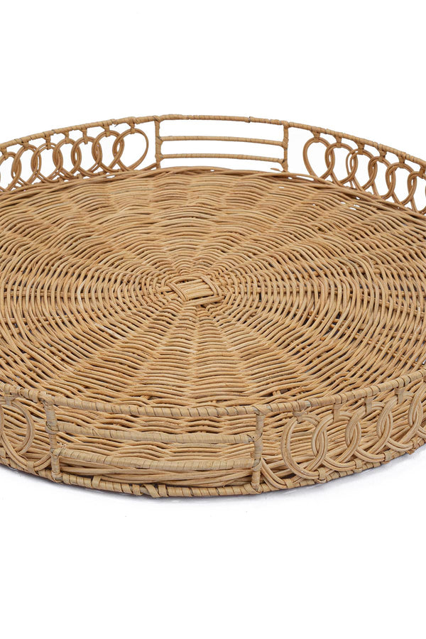 Meander Rattan El Örme Çok Amaçlı Tepsi 55cm 8926