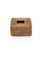Meander Rattan El Yapımı Kare Büyük Boy Peçetelik 18x18x13cm 8923