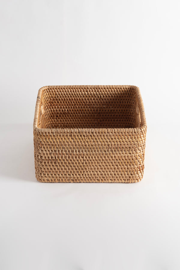 Meander Rattan Küçük Boy Saklama Kutusu & Dekoratif Sepet 27x25x15 cm 4585