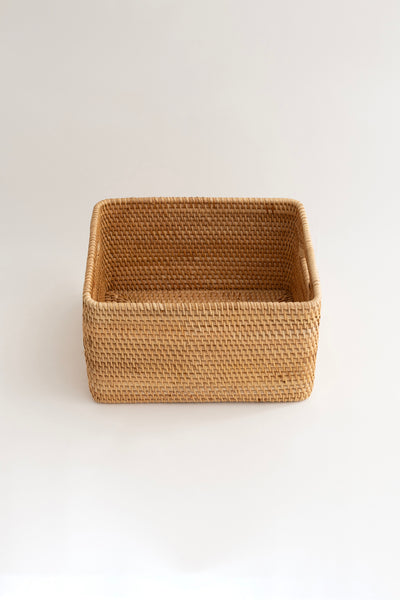 Meander Rattan Orta Boy Saklama Kutusu & Dekoratif Sepet 30x28x16 cm 4584