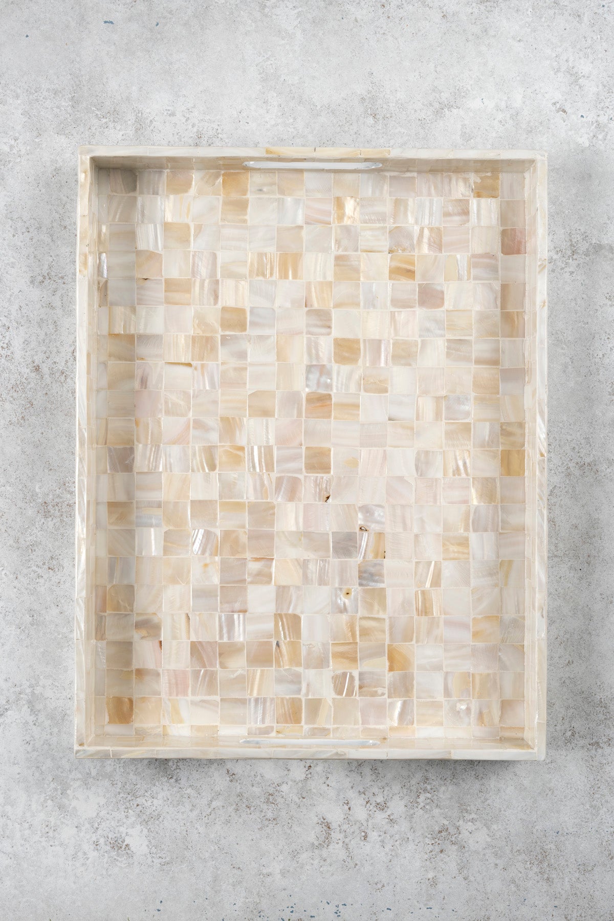 Meander Sedefli Mozaik Damalı  3 Lü Dekoratif Tepsi 4325