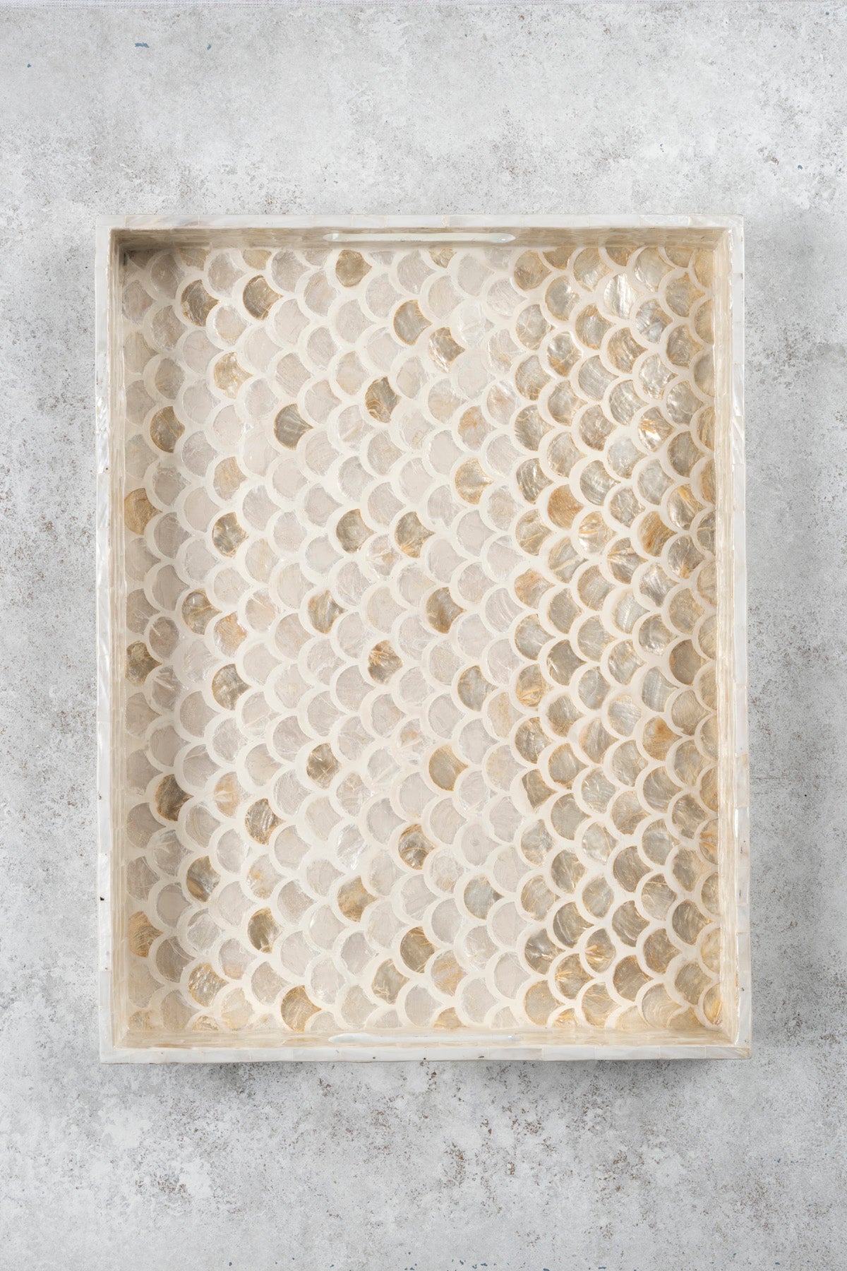 Meander Sedefli Mozaik Pullu  3 Lü Dekoratif Tepsi 4326