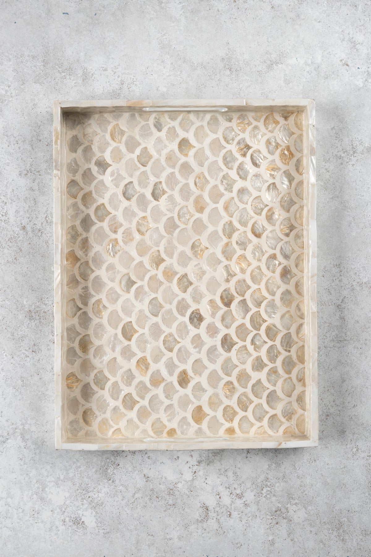 Meander Sedefli Mozaik Pullu  3 Lü Dekoratif Tepsi 4326