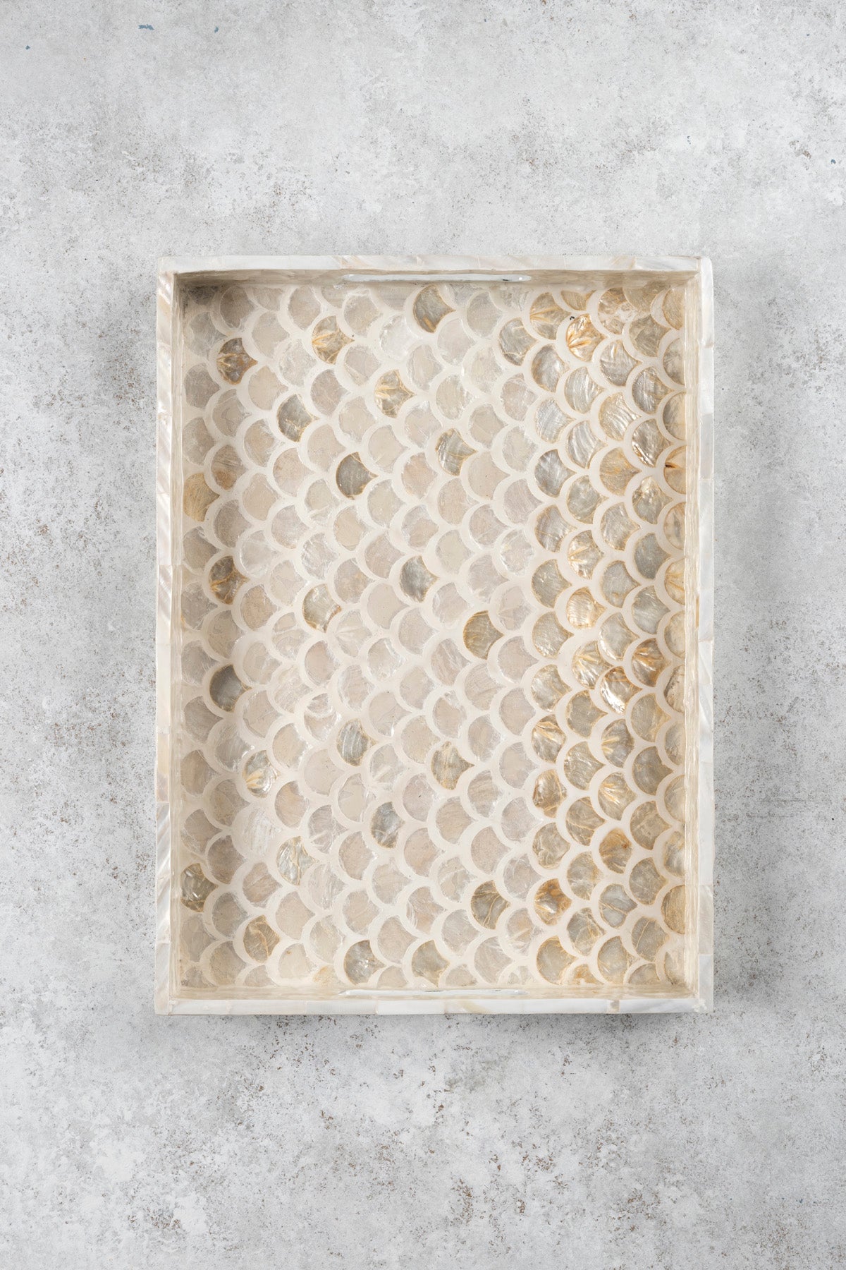 Meander Sedefli Mozaik Pullu  3 Lü Dekoratif Tepsi 4326