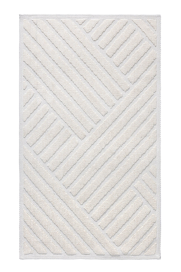 Medea Krem 2'li Pamuk Banyo Paspas Takımı 60x100 60x50 8594