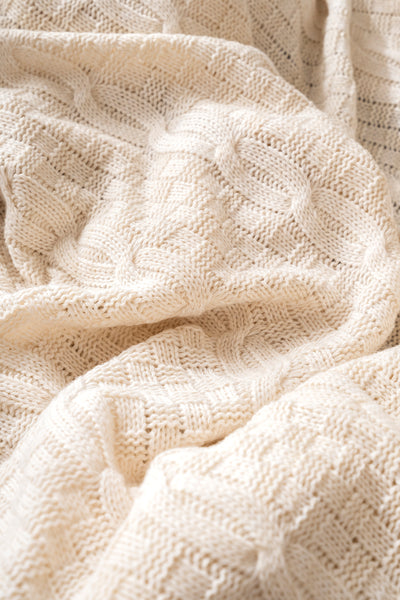 Mendi Ekru Akrilik Throw Tv Battaniyesi 130X170 2531