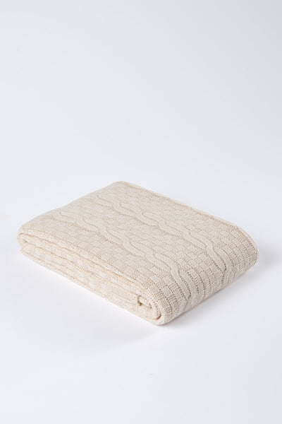 Mendi Ekru Akrilik Throw Tv Battaniyesi 130X170 2531