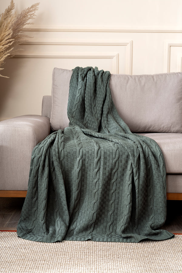 Mendi Petrol Akrilik Throw Tv Battaniyesi 130X170 2534