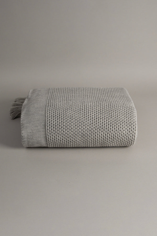 Miel Vizon Kenarı Ponponlu Çift Kişilik Battaniye 200x220 37110