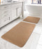 Mino Kaydırmaz Taban Bej 2'li Banyo Paspası 60 x 100 - 50 x 60