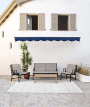 Mist Kahverengi Çift Kişilik Bahçe Koltuğu Siyah İskelet 6003