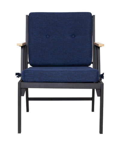 Mist Lacivert Tek Kişilik  Bahçe Koltuğu Siyah İskelet 6004