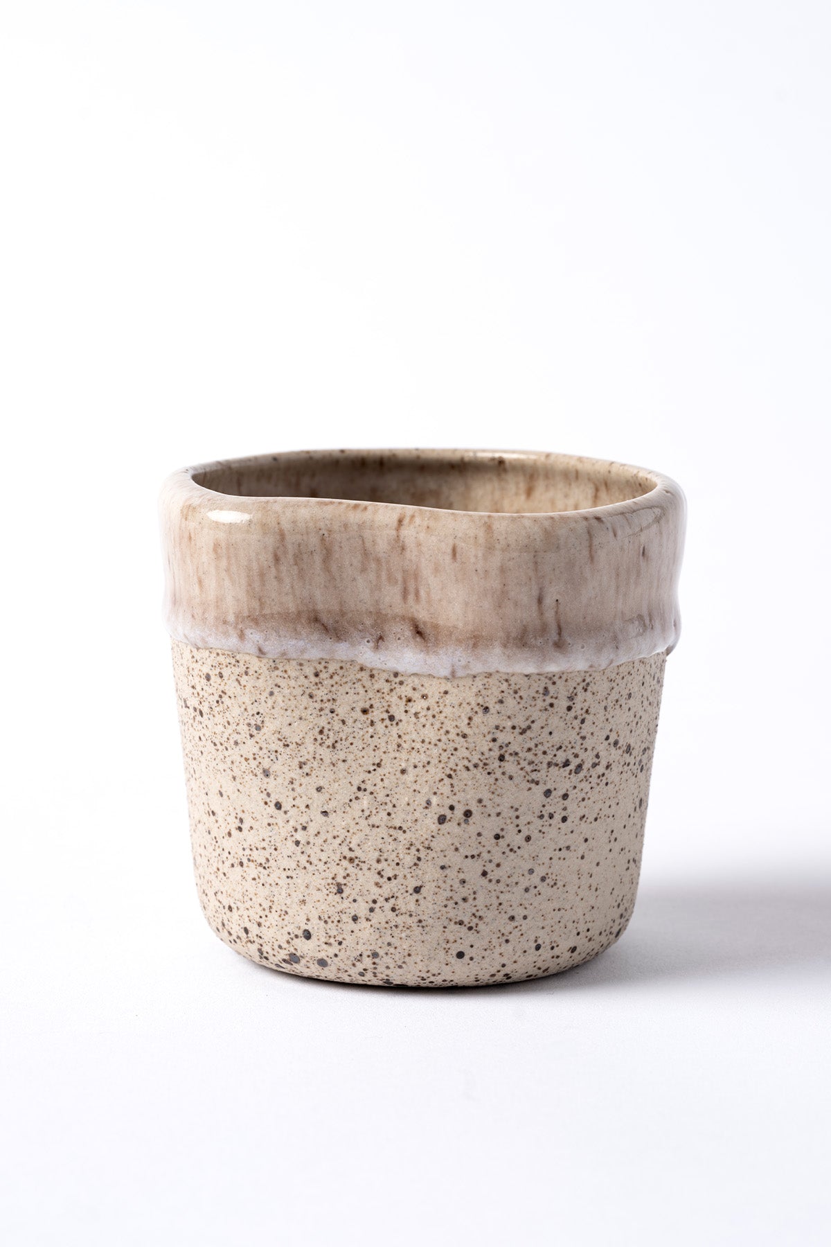 Must Bej/Beyaz El Yapımı 2 Li Mug 8639