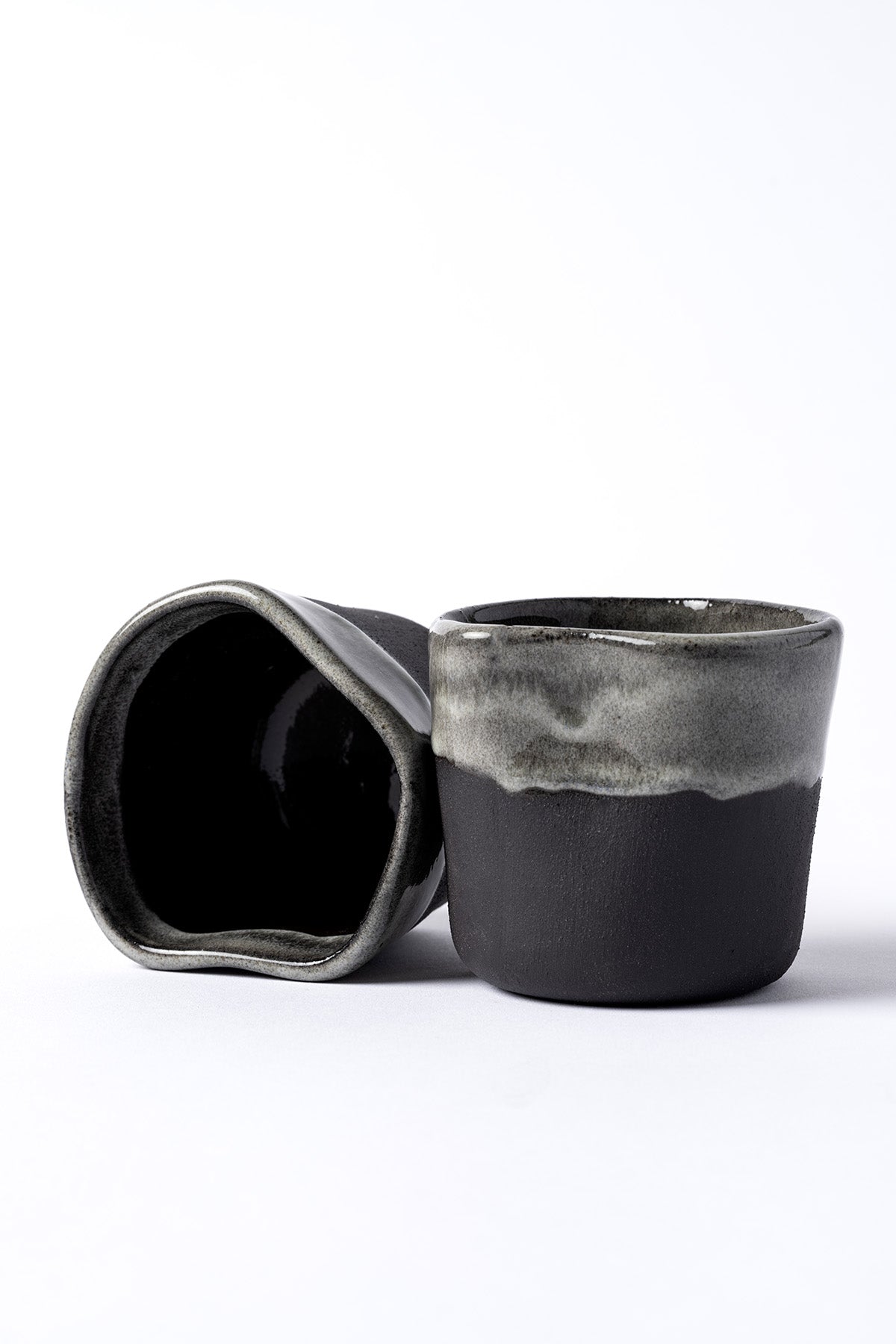 Must Siyah Beyaz El Yapımı 2 Li Mug 8634