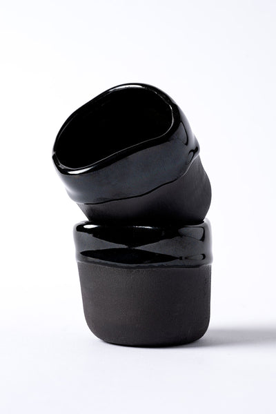 Must Siyah Mavi Hareli El Yapımı 2 Li Kahve Fincanı 8636