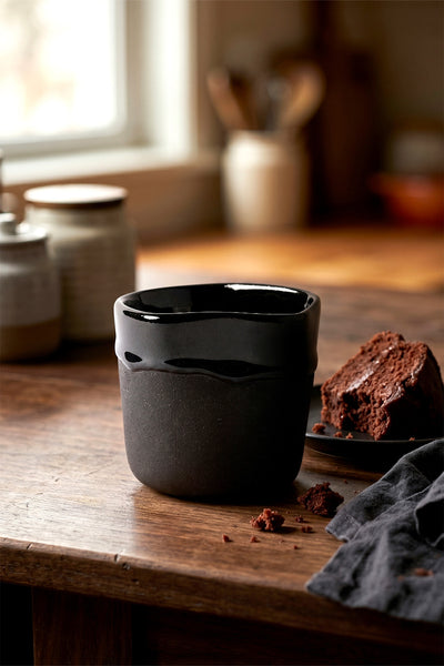 Must Siyah Mavi Hareli El Yapımı 2 Li Mug 8637