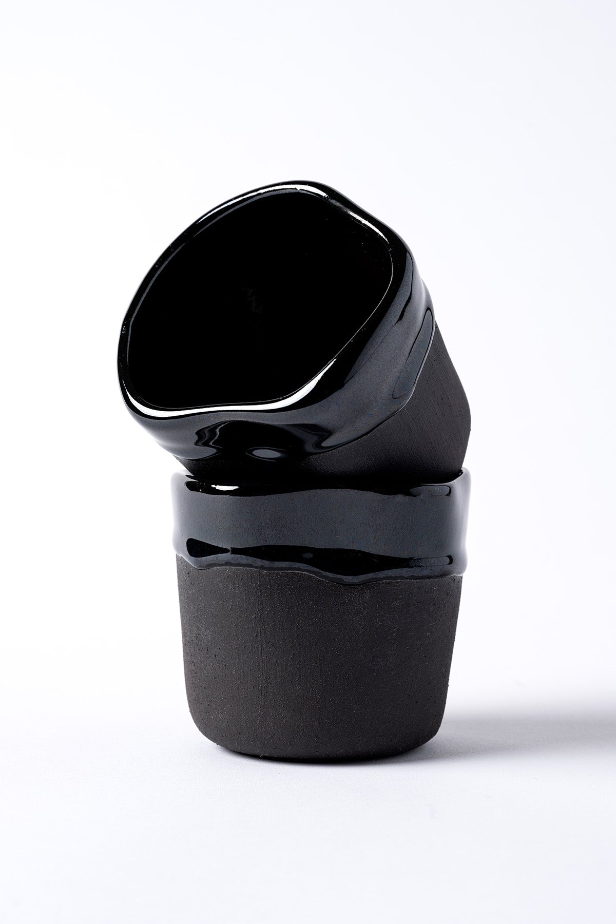 Must Siyah Mavi Hareli El Yapımı 2 Li Mug 8637