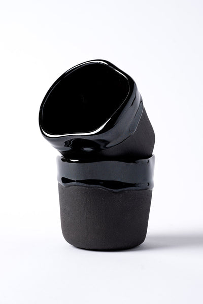 Must Siyah Mavi Hareli El Yapımı 2 Li Mug 8637