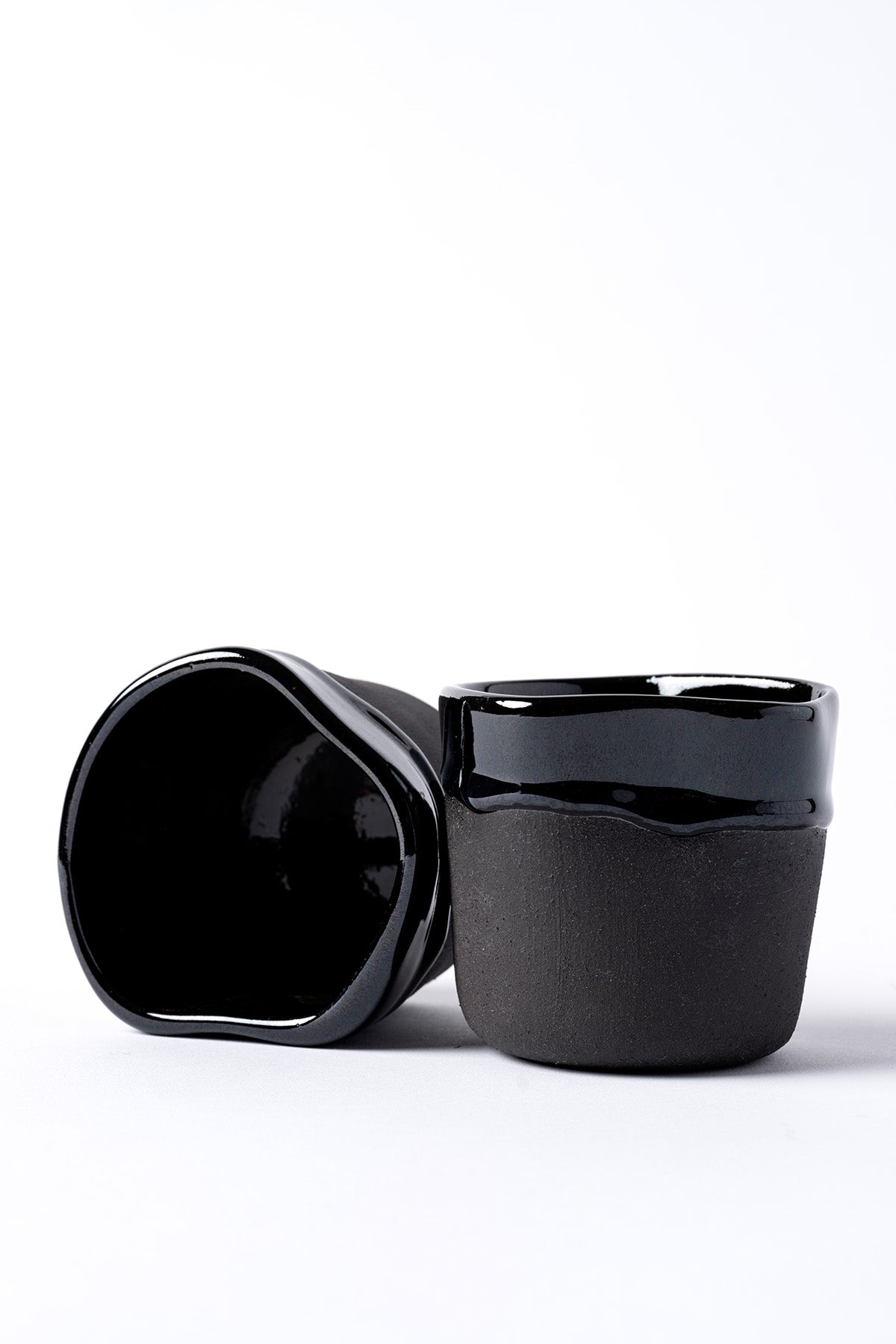 Must Siyah Mavi Hareli El Yapımı 2 Li Mug 8637