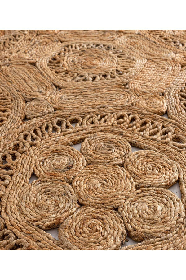 Natura Natural Jüt Yuvarlak Halı 00004A
