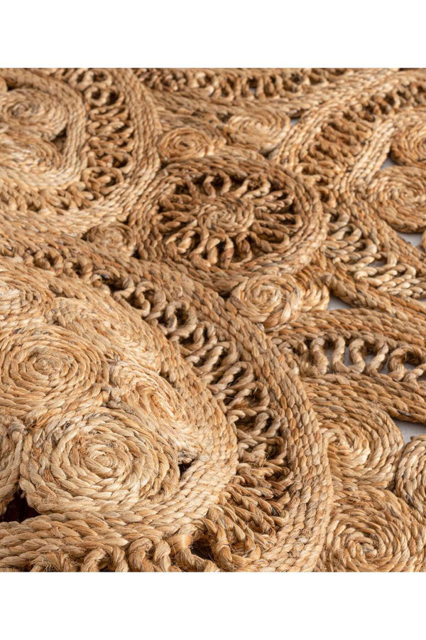 Natura Natural Jüt Yuvarlak Halı 00004A