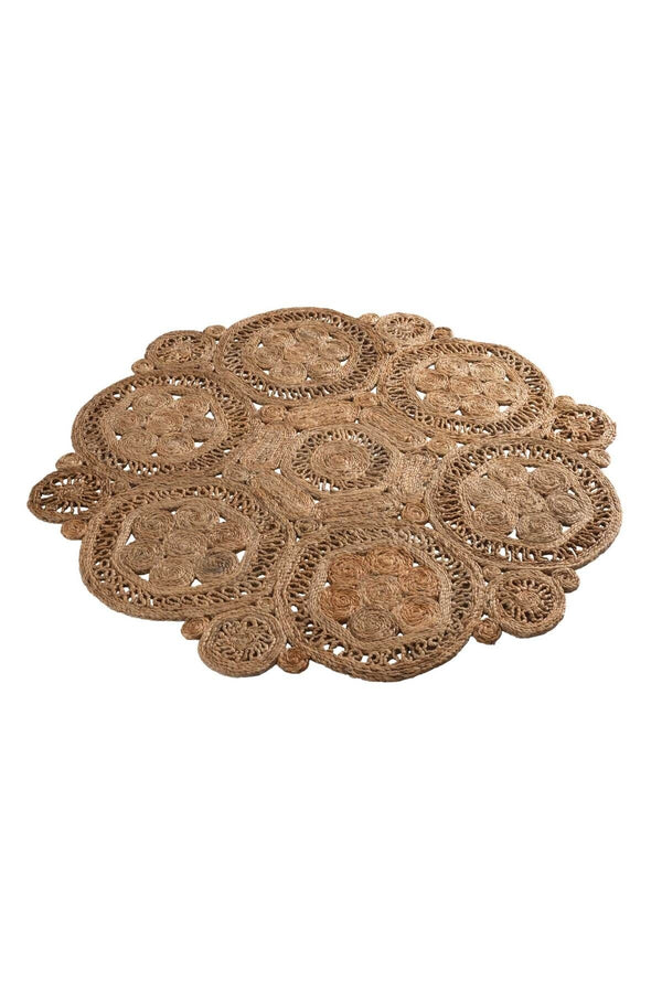 Natura Natural Jüt Yuvarlak Halı 00004A