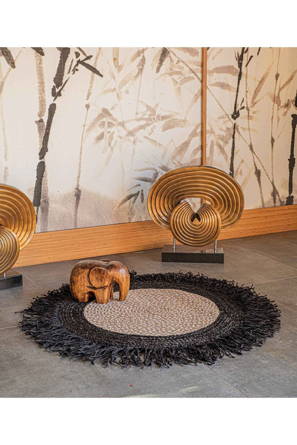 Natura Natural Jüt Yuvarlak Halı 00005A