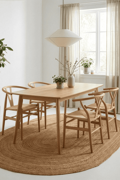 Natura El Dokuma Jüt Bohem Tarz Otantik Salon Oturma Odası Koridor Yatak Odası Natural Halı 00024A