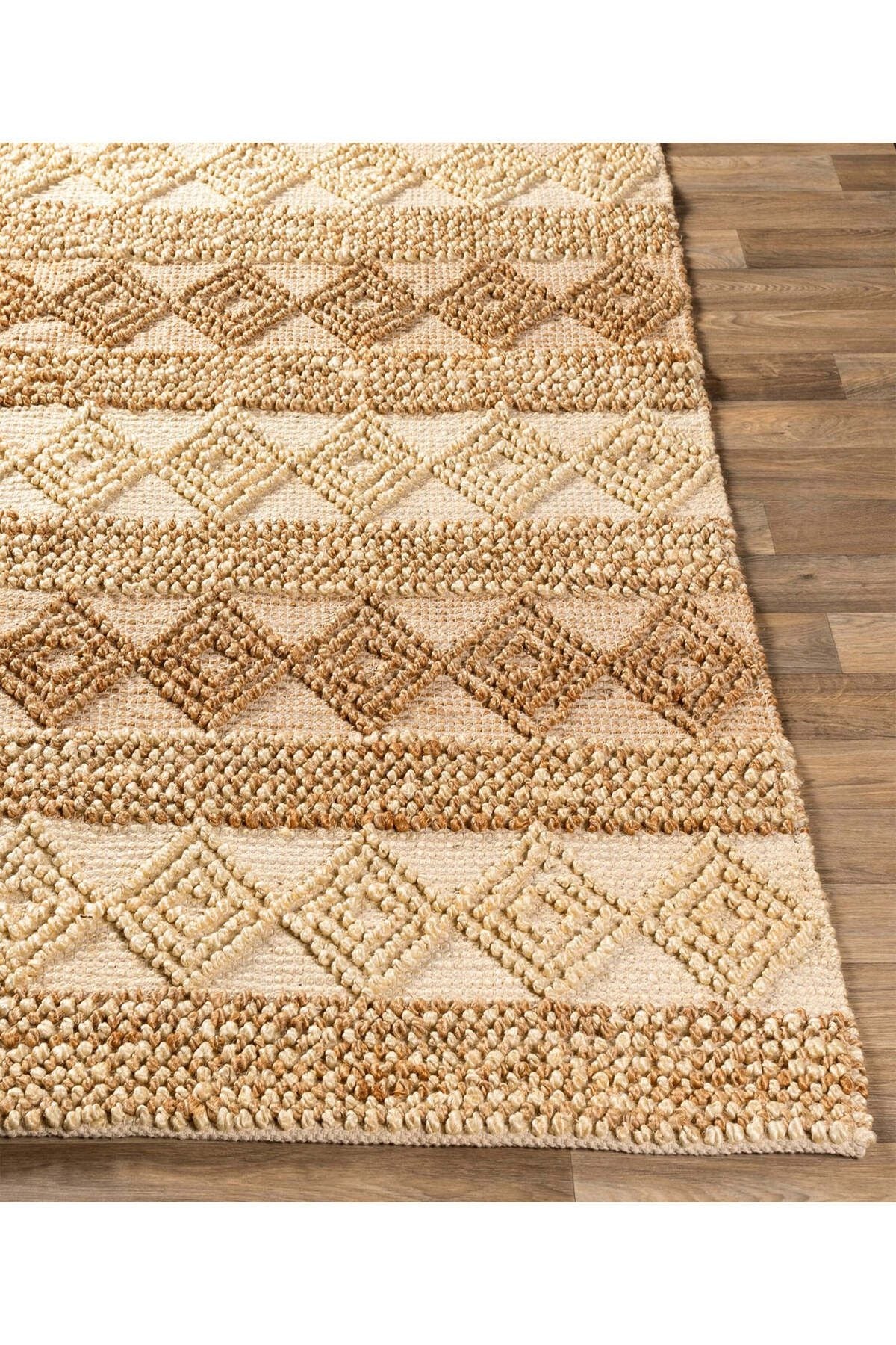 Natura El Dokuma Jüt Bohem Tarz Otantik Salon Oturma Odası Koridor Yatak Odası Natural Halı 00025A