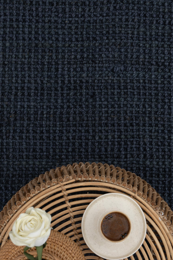 Natura Jüt Lacivert El Dokuma Halı 00022A