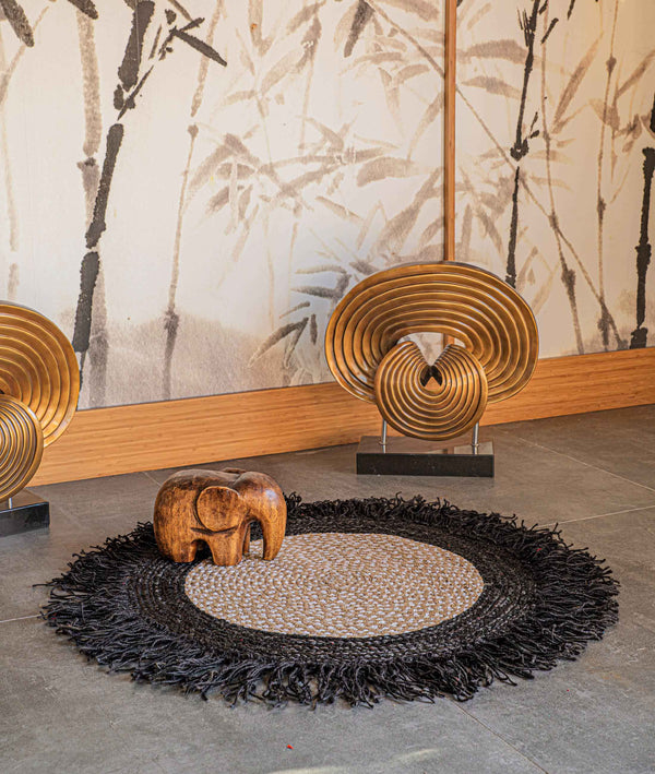 Natura Natural Jüt Yuvarlak Halı 00005A