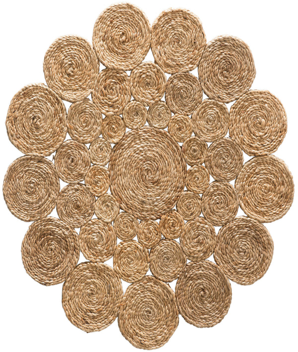 Natura Natural Jüt Yuvarlak Halı 00003A