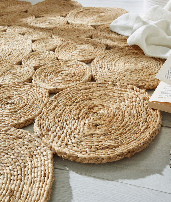 Natura Natural Jüt Yuvarlak Halı 00003A