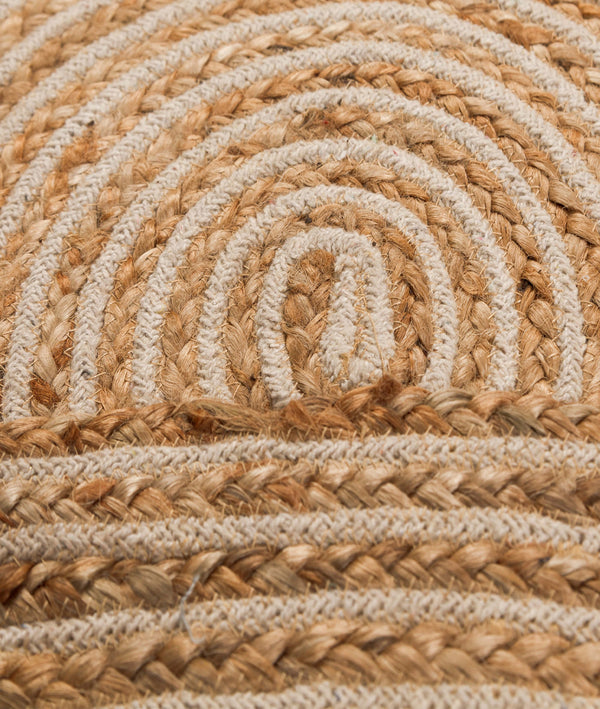 Natura Natural Jüt Yuvarlak Halı 00008A