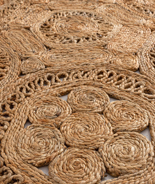 Natura Natural Jüt Yuvarlak Halı 00004A