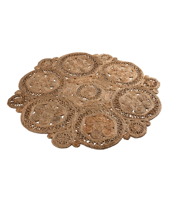 Natura Natural Jüt Yuvarlak Halı 00004A