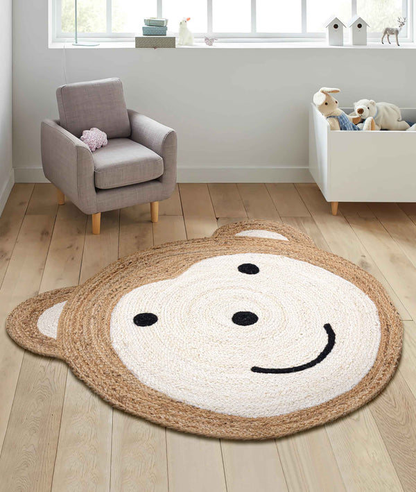 Natura Jüt Yuvarlak Çocuk Odası Halısı 00028A