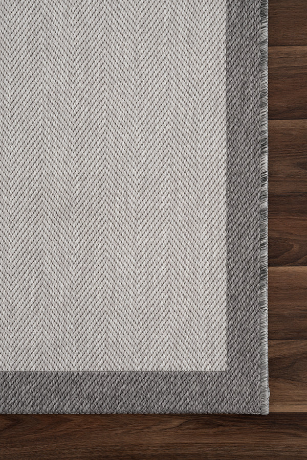 Noa Gri Antrasit Yıkanabilir Halı A3936A