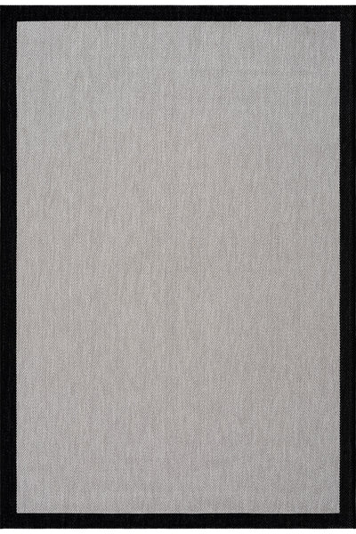 Fresco Soft Gri Siyah Yıkanabilir Halı A3936A