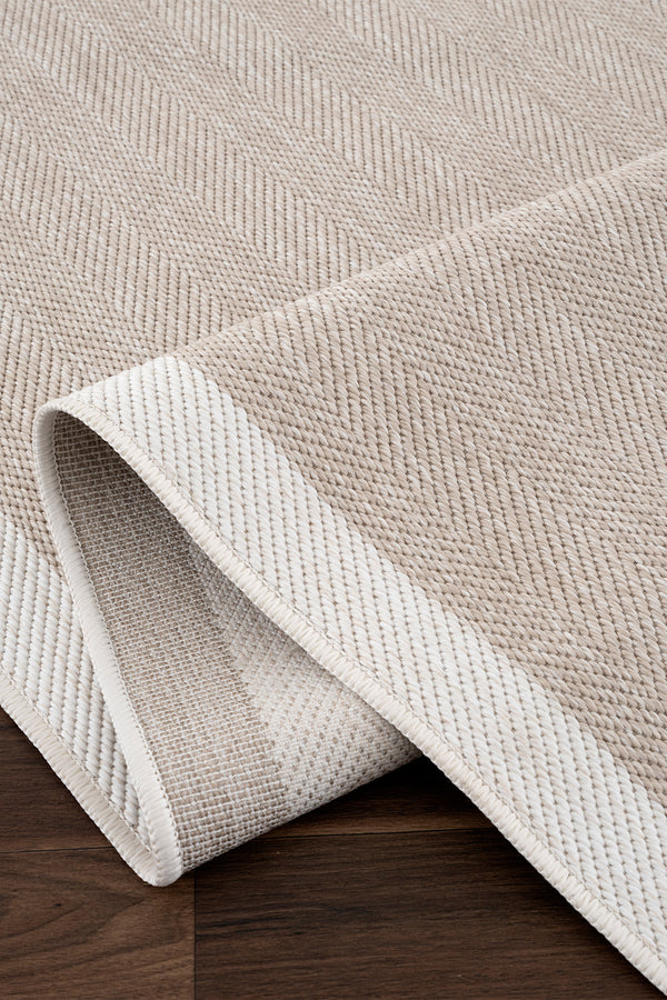 Noa Vizon Ekru Yıkanabilir Halı A3936A