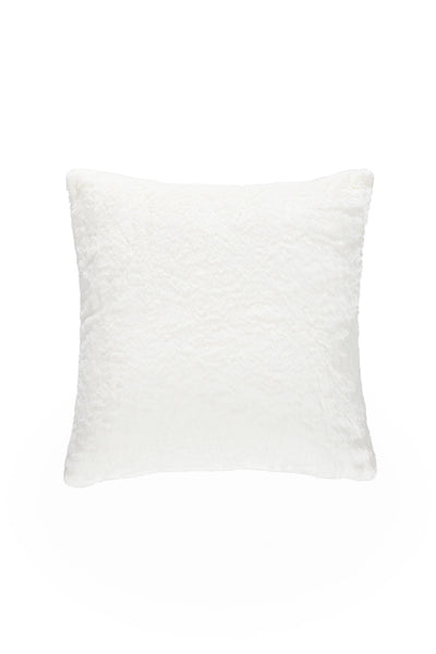 Piuma Krem Düz Peluş Yastık 50x50 5044