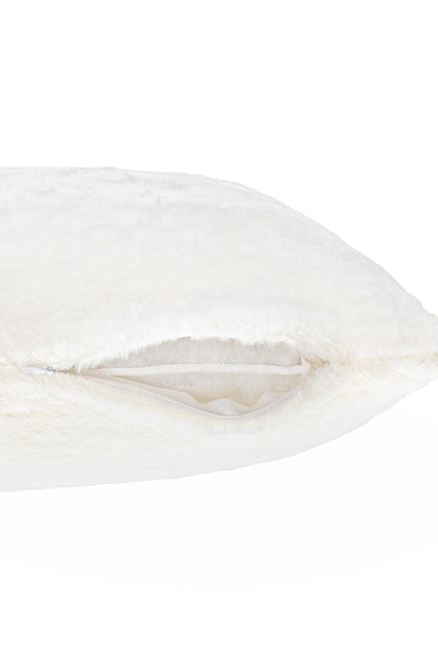 Piuma Krem Düz Peluş Yastık 50x50 5044