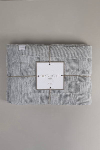 Plaid Gri Tek Kişilik Battaniye 160x220 15006