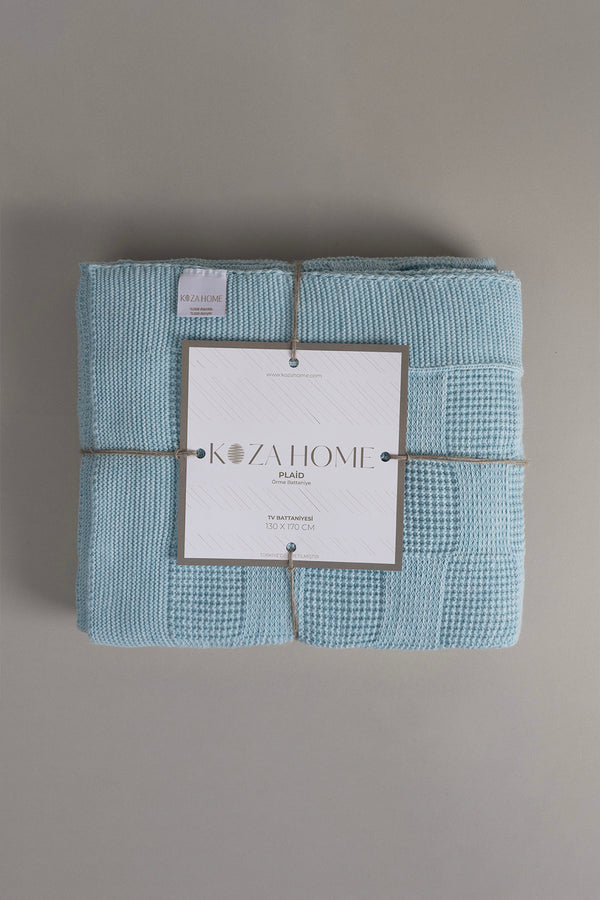 Plaid Mavi Tv Battaniyesi 130x170 15022