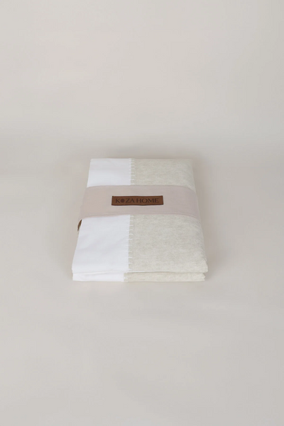 Pure Ekru Krem El İşi Nevresim Takımı 200X220 4701
