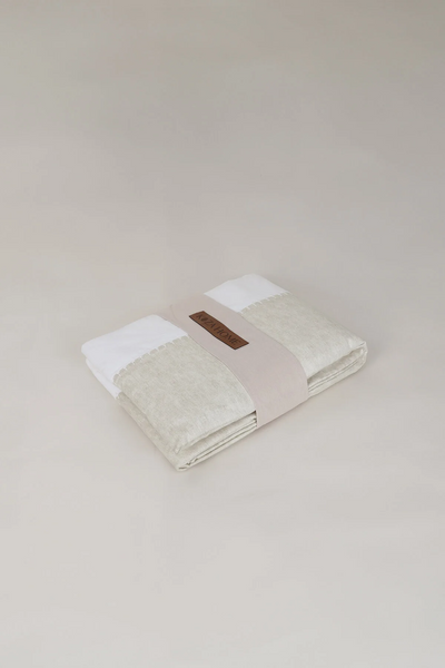 Pure Ekru Krem El İşi Nevresim Takımı 200X220 4701